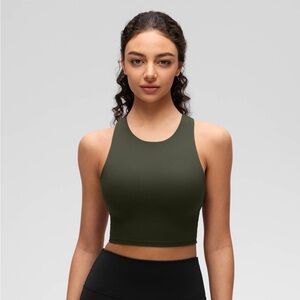 CRZ YOGA long line Sports Bra butter luxe workout top tank M perfect condition